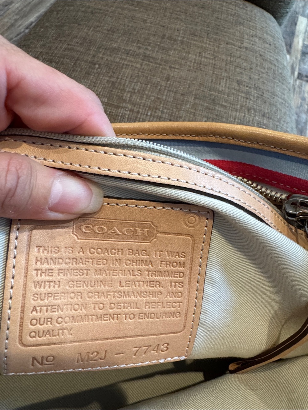 Coach vintage Hampton multicolor canvas tote bag & wristlet wallet with hangtag - Picture 8 of 12